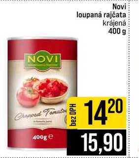 Novi loupaná rajčata krájená 400 g