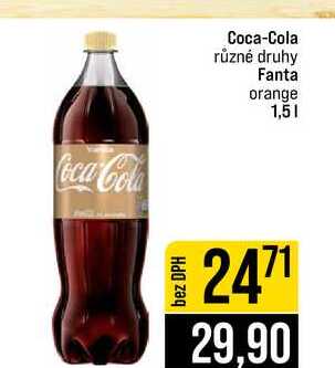Coca-Cola různé druhy Fanta orange 1,5l