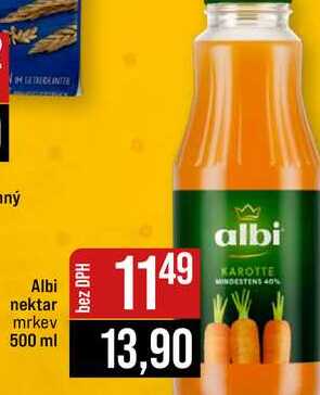 Albi nektar mrkev 500 ml