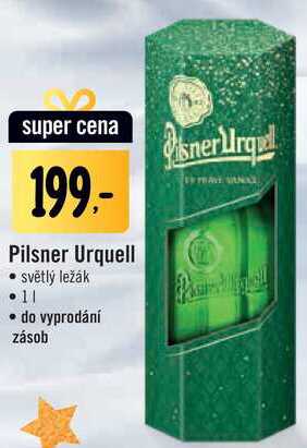 Pilsner Urquell světlý ležák, 1 l