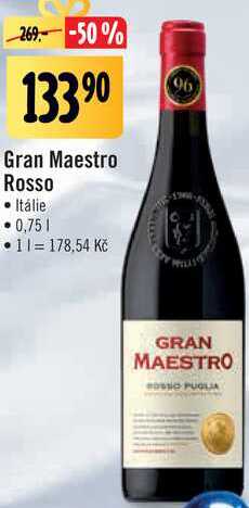 Gran Maestro Rosso, 0,75 l