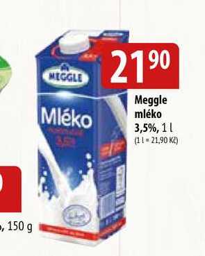 Meggle mléko 3,5%, 1l