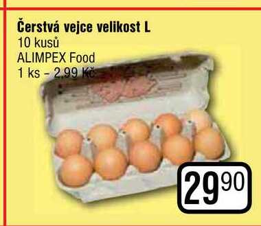 Čerstvá vejce velikost L 10 kusů