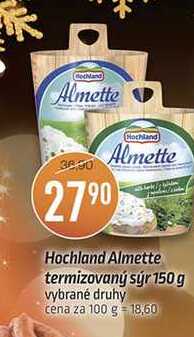 Hochland Almette termizovaný sýr 150g vybrané druhy 