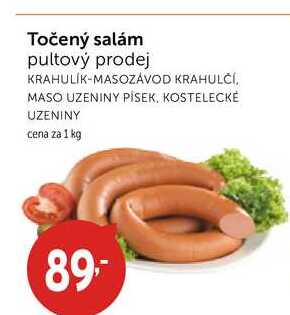 Točený salám pultový prodej 1kg