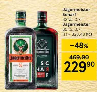 Jägermeister Scharf 33 %. 0,7 l