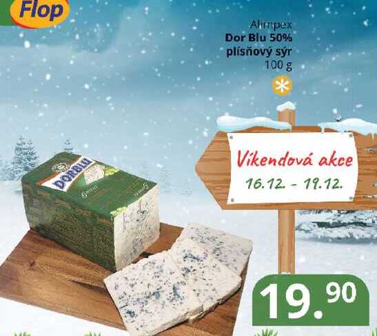 Dor Blu 50% plísňový sýr 100 g v akci | AkcniCeny.cz