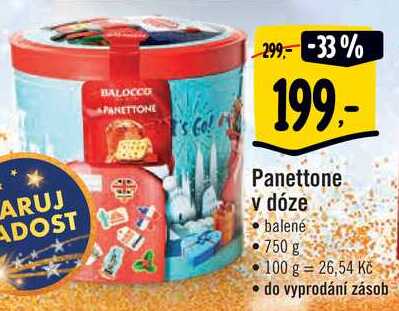 Panettone v dóze balené, 750 g