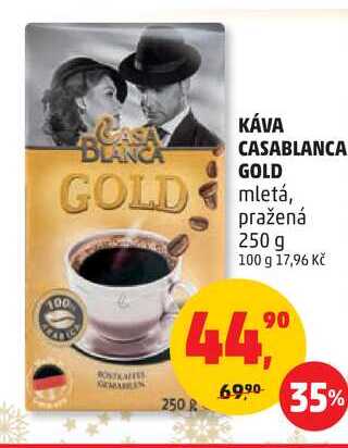 KÁVA CASABLANCA GOLD, 250 g