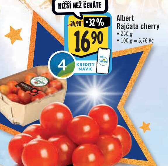ARCHIV | Albert Rajčata cherry 250 g v akci platné do: 2.1.2022 ...