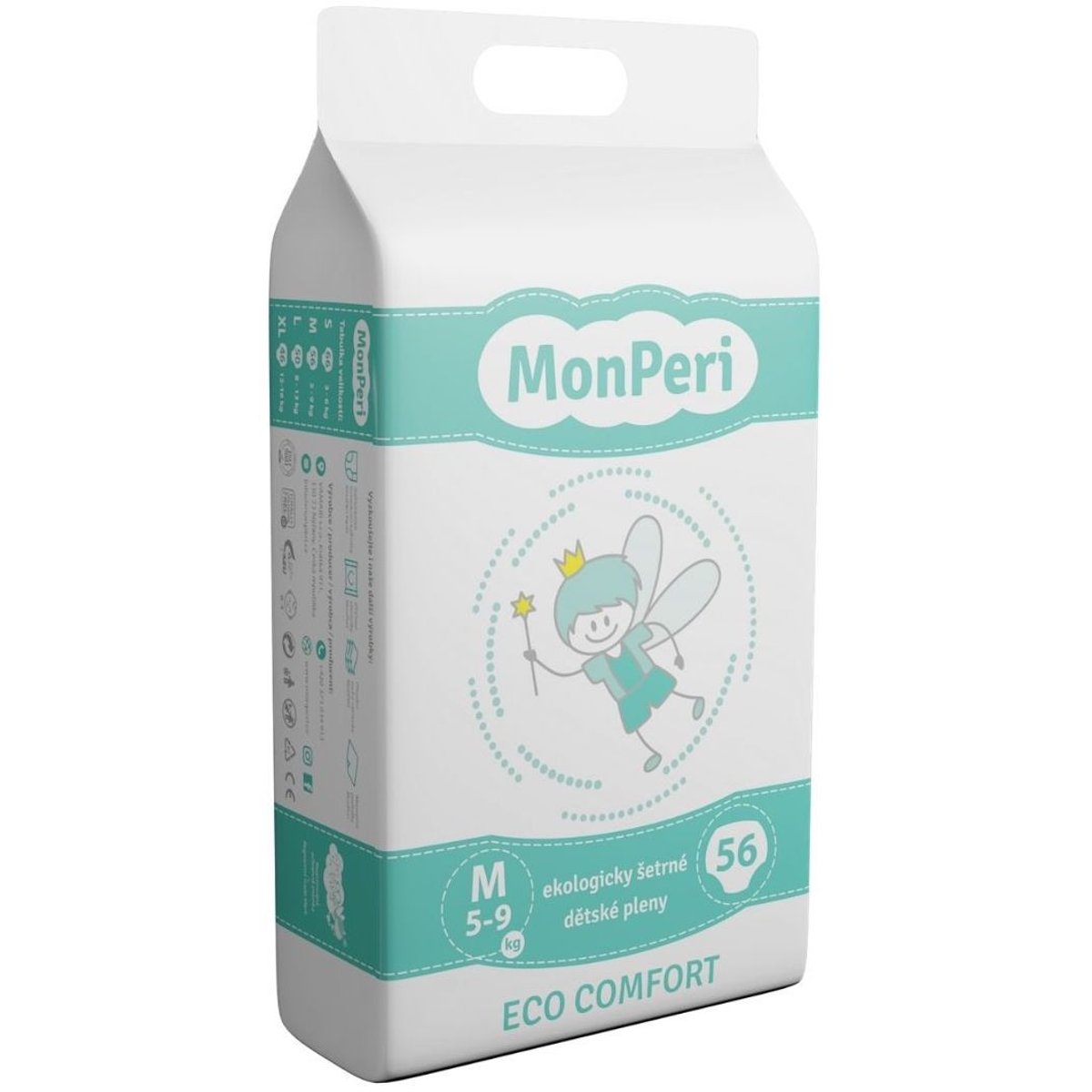 MonPeri EKO Jednorázové plenky comfort M (5–9 kg)