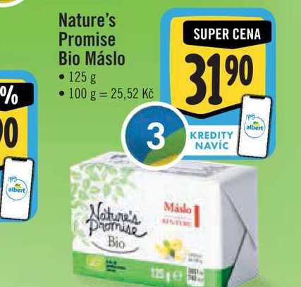 Nature's Promise Bio Máslo 125 g