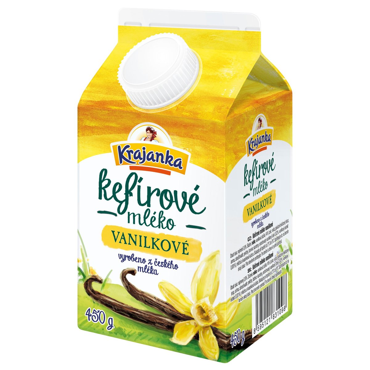 Krajanka Kefírové mléko vanilkové 0,8%