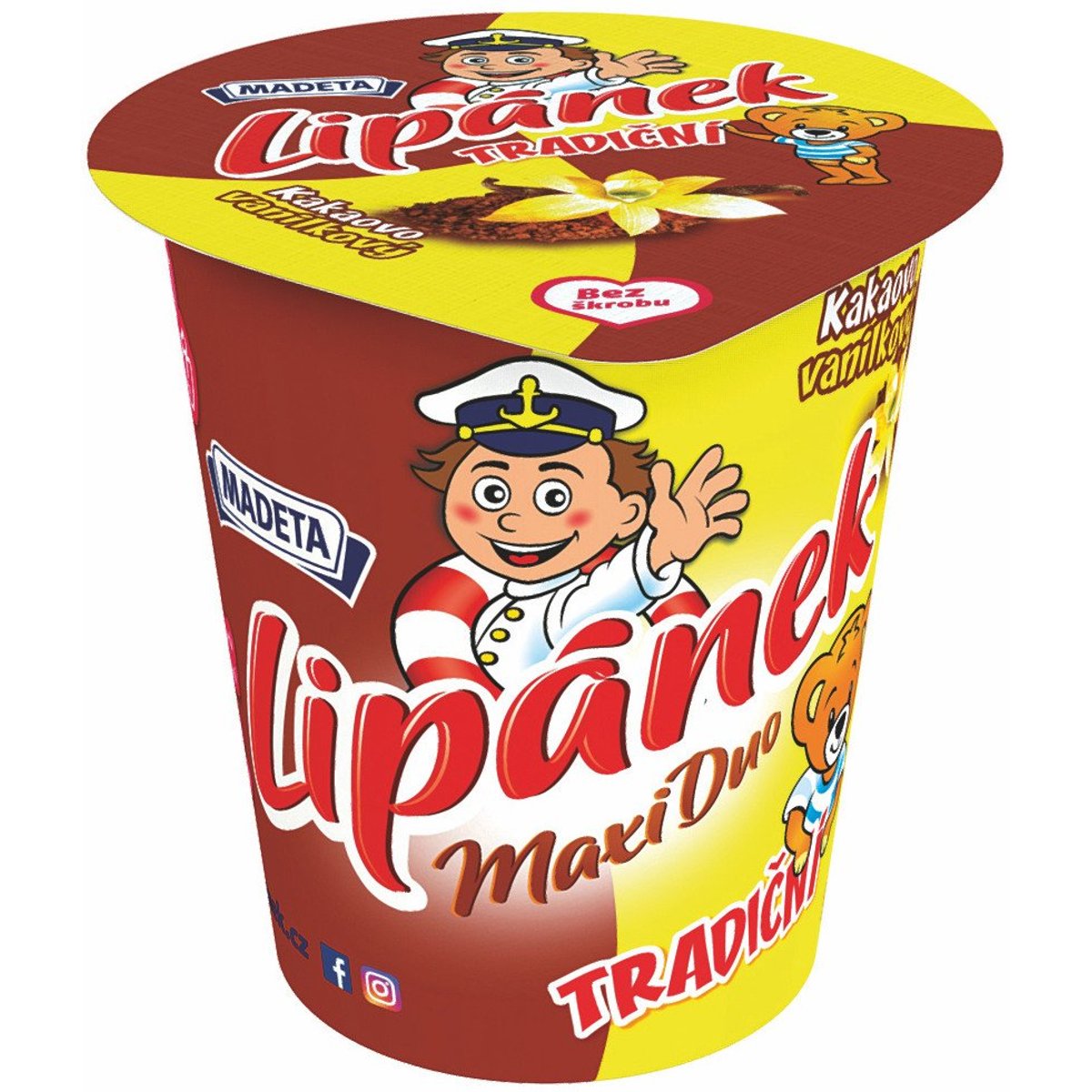 Madeta Lipánek Maxi DUO kakaovo-vanilkový