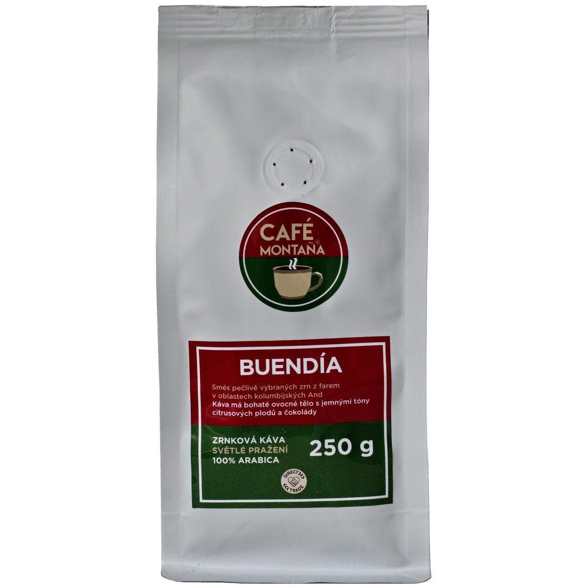 Café Montaña Buendía zrnková káva v akci