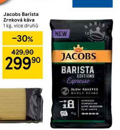Jacobs Barista Zrnková káva 1 kg v akci