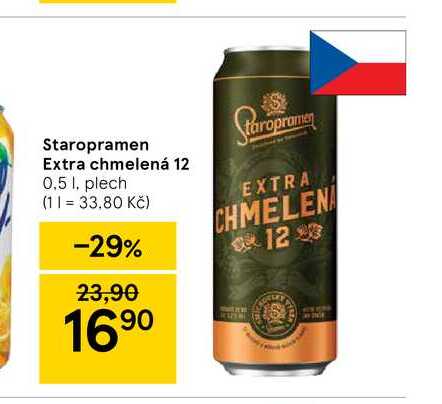 Staropramen Extra chmelená 12 0,5 l