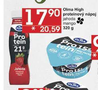 Olma High proteinový nápoj, 320 g 