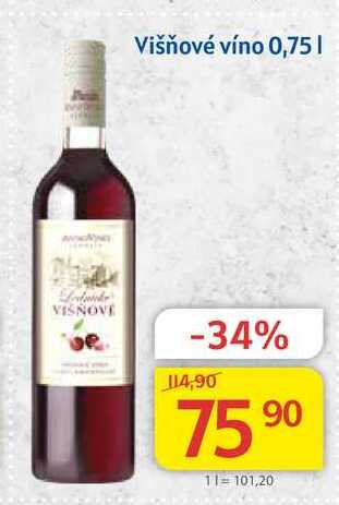 Višňové víno 0,75 l 