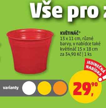 KVĚTINÁČ, 1 ks