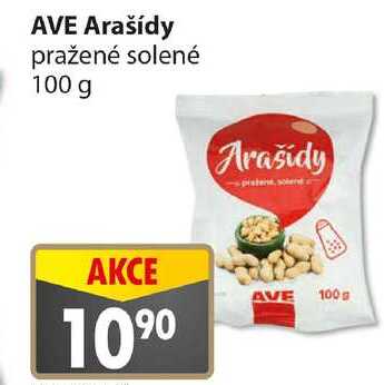 AVE Arašídy pražené solené 100 g 