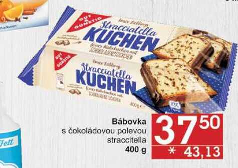 Bábovka s čokoládovou polevou straccitella, 400 g