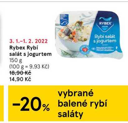 RYBEX Rybí salát s jogurtem 150