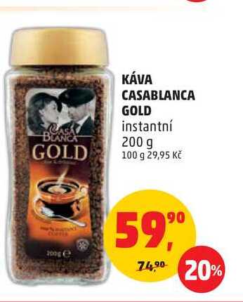 KÁVA CASABLANCA GOLD, 200 g