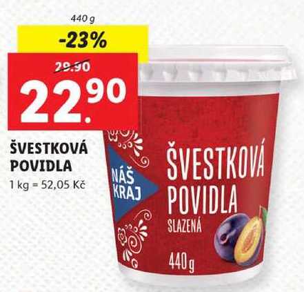 ŠVESTKOVÁ POVIDLA, 440 g