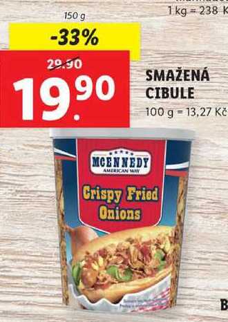 SMAŽENÁ CIBULE, 150 g