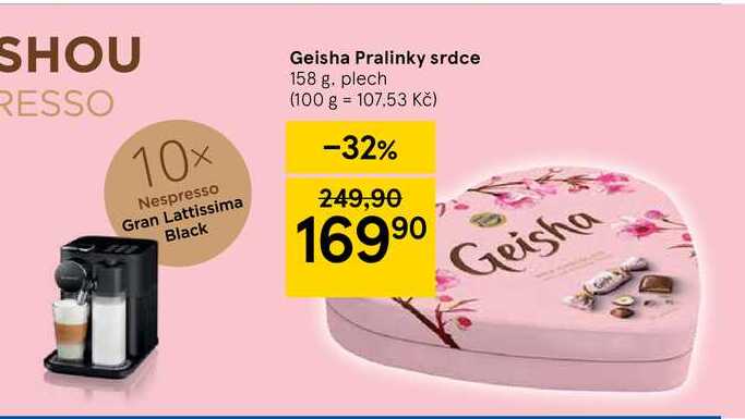 Geisha Pralinky srdce 158 g