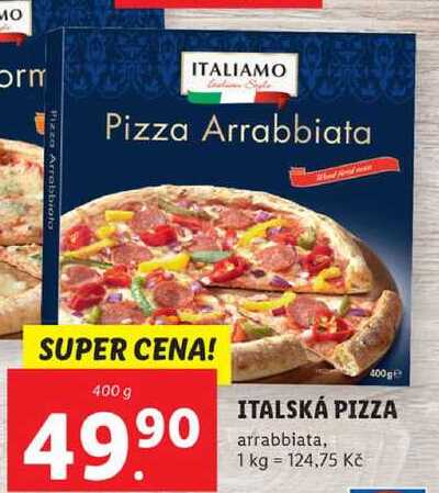ITALSKÁ PIZZA arrabbiata, 400 g