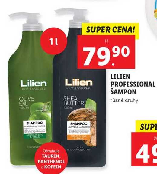 LILIEN PROFESSIONAL ŠAMPON různé druhy, 1 l