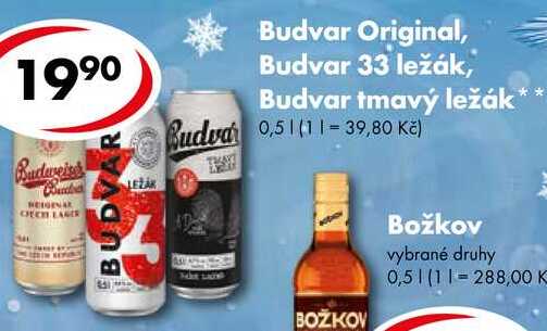 Archiv Budvar 33 Ležák Budvar Tmavý Ležák 0 5 L V Akci Platné Do 27 2 2022 Akcniceny Cz