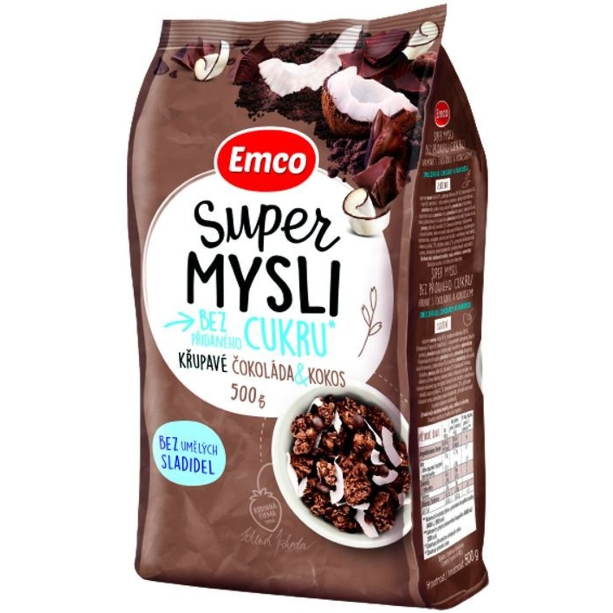 Emco Super Mysli Bez přidaného cukru Čokoláda & Kokos v akci AkcniCeny.cz