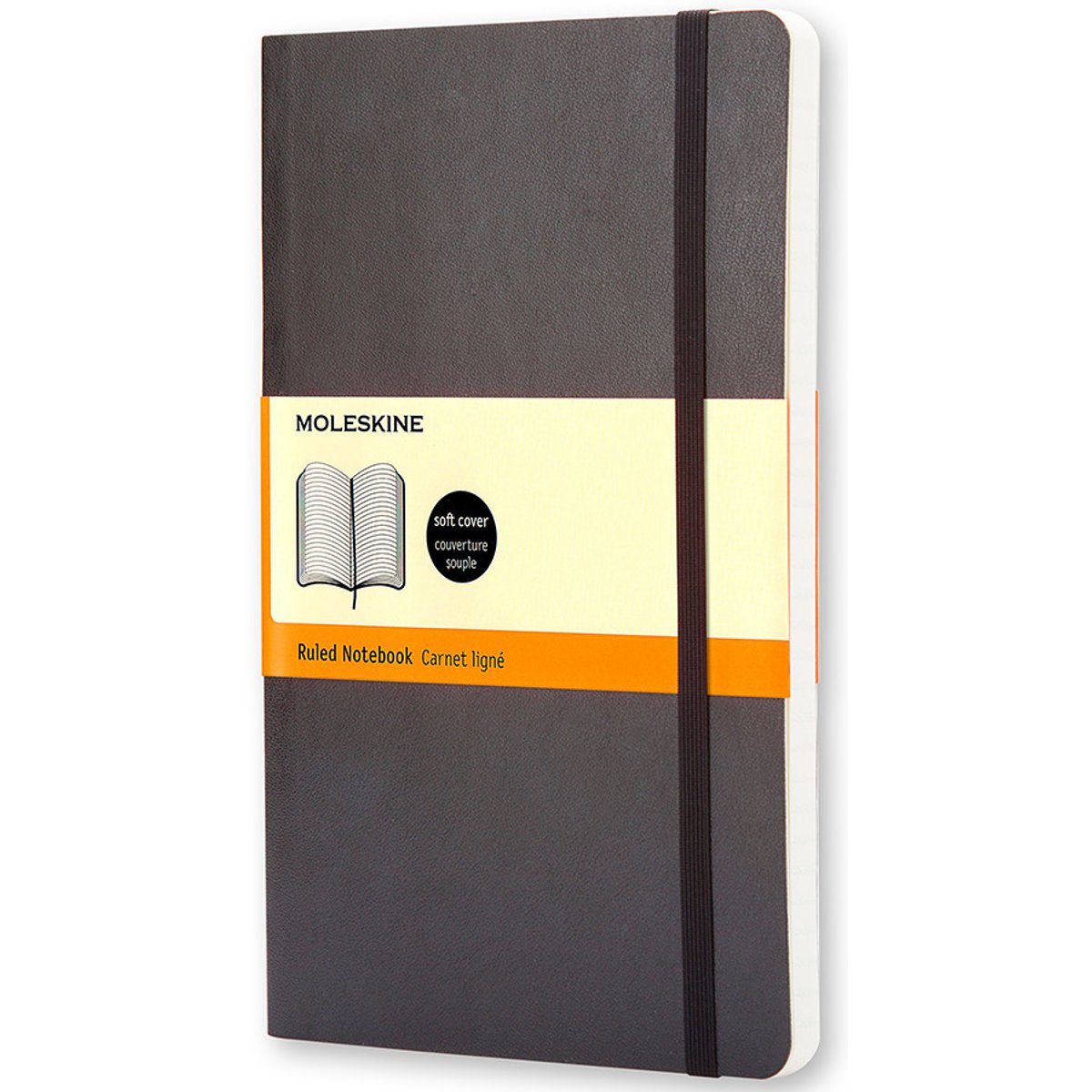 Moleskine Zápisník linkovaný s měkkou vazbou, černý v akci AkcniCeny.cz