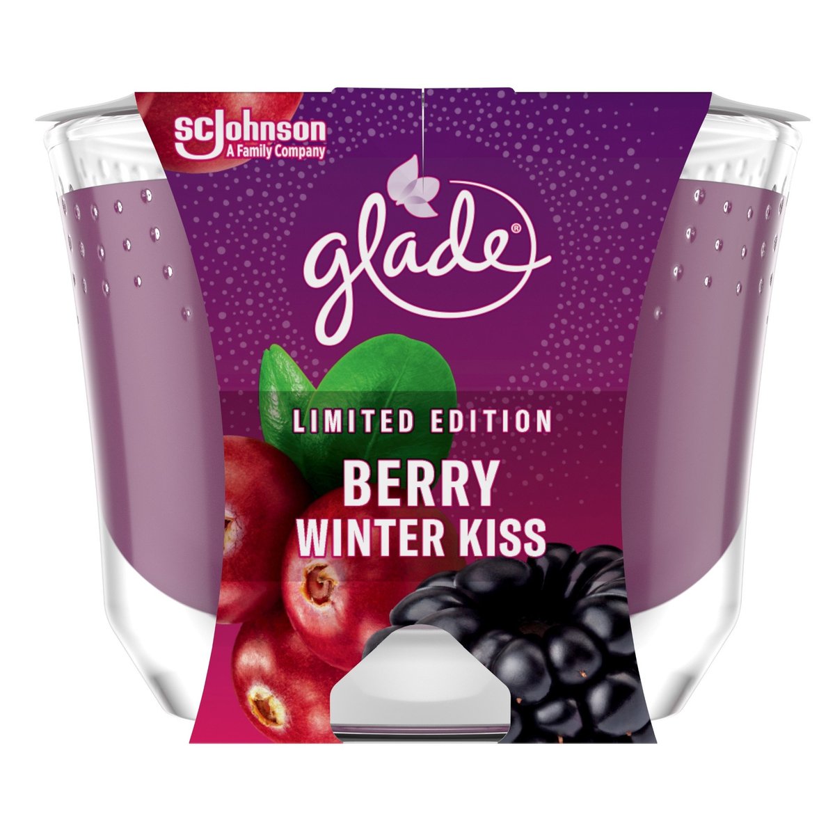 Glade Maxi parfémovaná svíčka Berry winter kiss