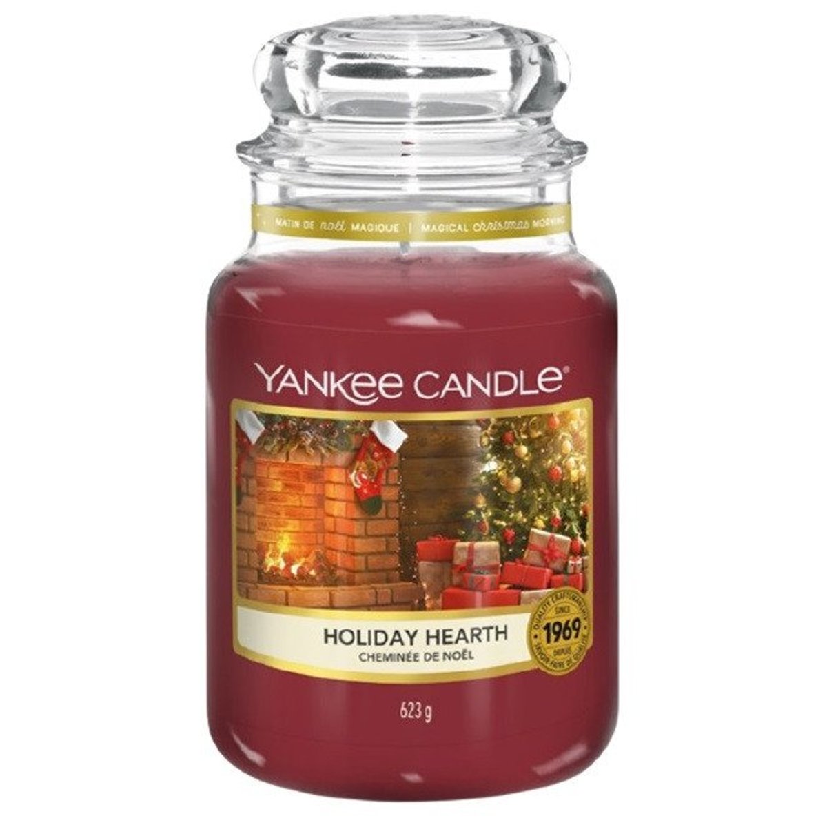 Yankee Candle Classic Christmas Holiday Hearth velká vonná svíčka