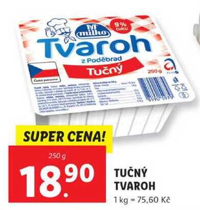 TUČNÝ TVAROH, 250 g