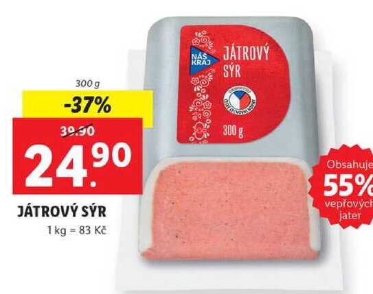 JÁTROVÝ SÝR, 300 g