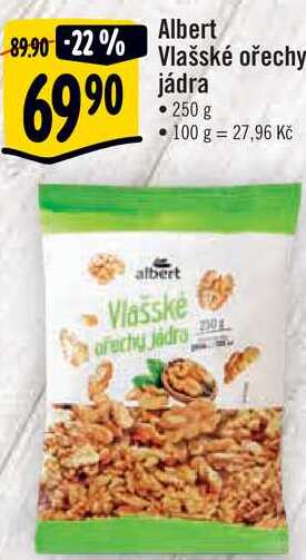 Albert Vlašské ořechy jádra, 250 g