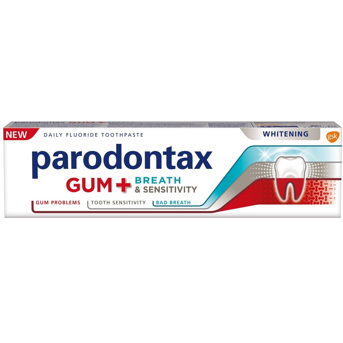 Parodontax Gum + Breath & Sensitive bělící zubní pasta