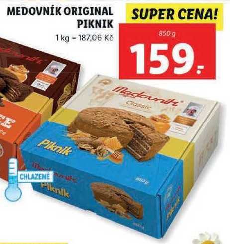 MEDOVNÍK ORIGINAL PIKNIK, 850 g
