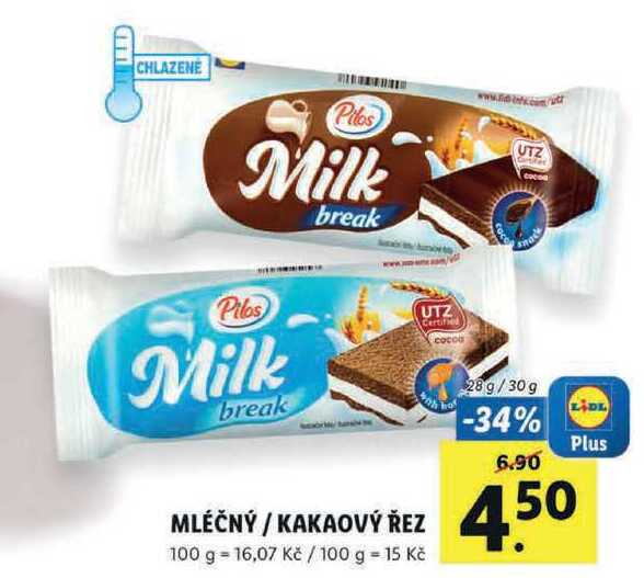 MLÉČNÝ/ KAKAOVÝ ŘEZ, 28 g/30 g