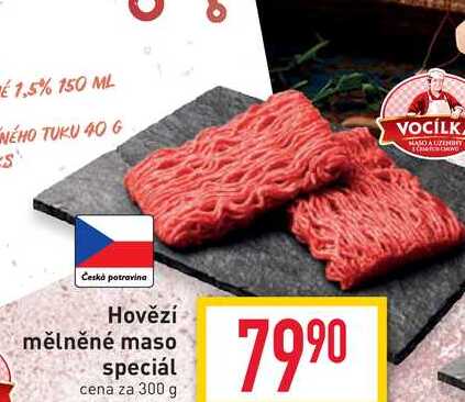 Hovězí mělněné maso special cena za 300 g