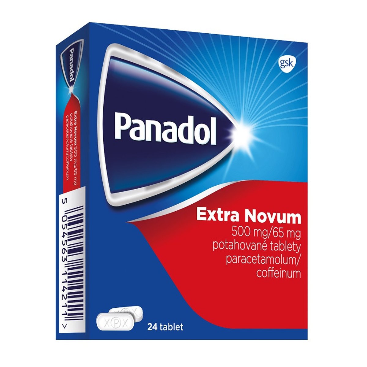 PANADOL EXTRA NOVUM 500MG/65MG potahované tablety 24