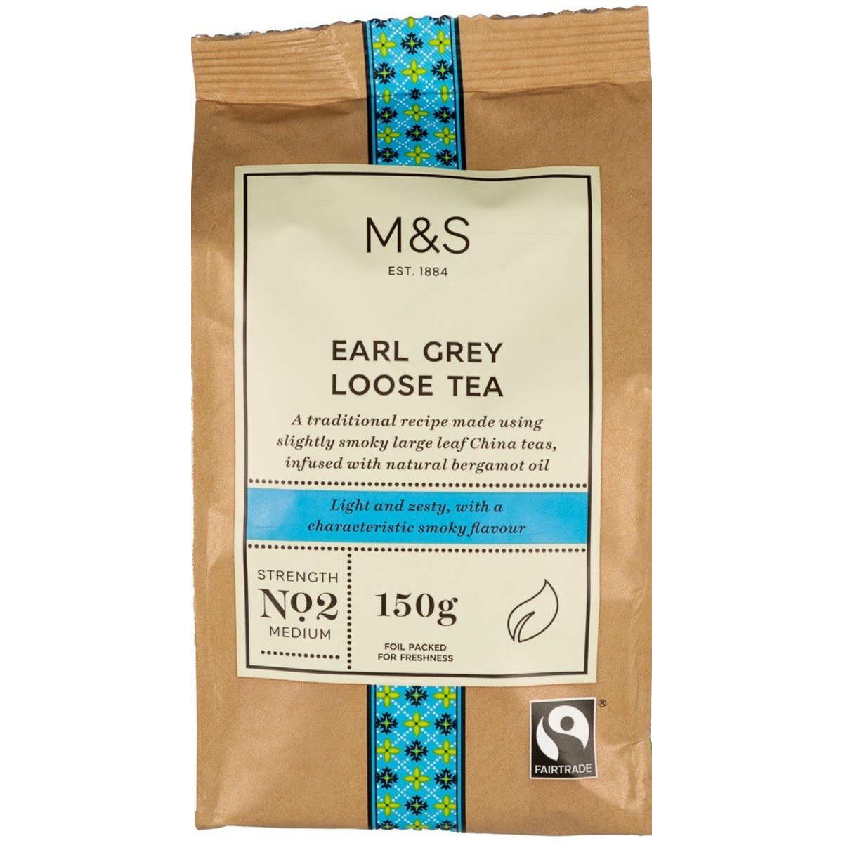 Marks & Spencer Sypaný čaj Earl Grey balený ve fólii