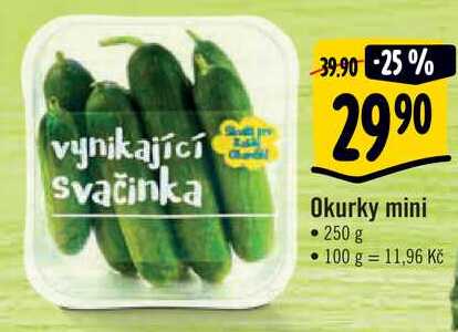 Okurky mini, 250 g