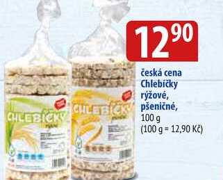 Česká cena Chlebíčky pšeničné, 100 g