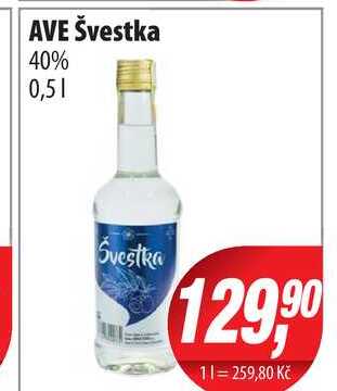 AVE Švestka 40% 0,5l
